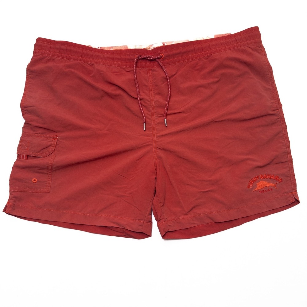 Tommy Bahama Men's Red Swim Trunks‎ XL Relax Board Shorts Nylon Quick Dry